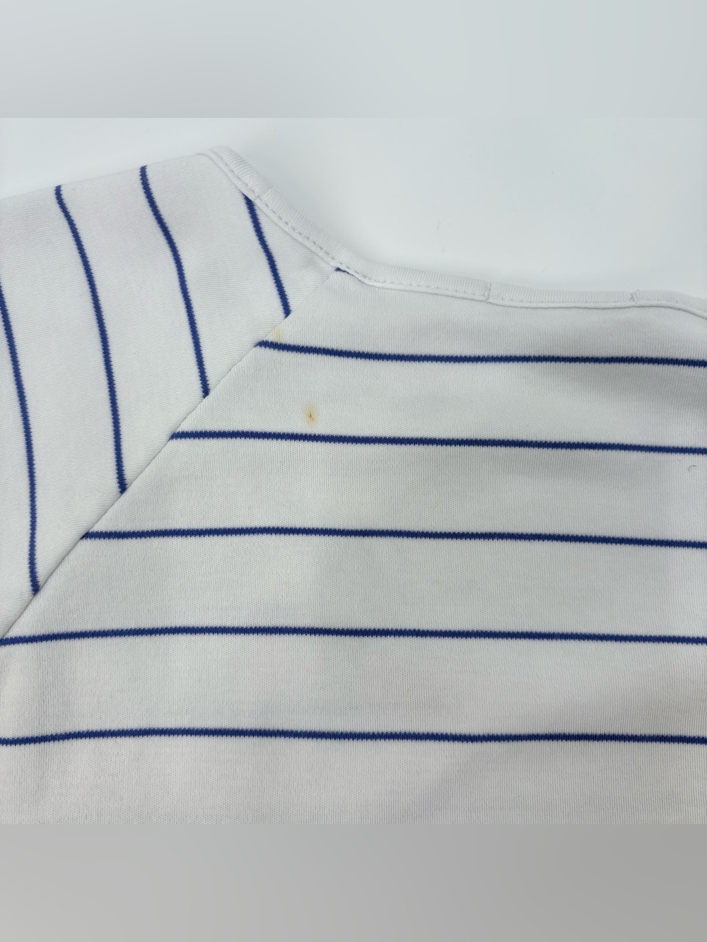 Lake White Blue Striped Short Sleeve Top & Cropped Pants PJ Set - Picture 7 of 14